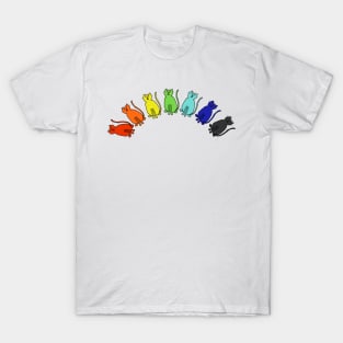 Cute Cats Rainbow T-Shirt